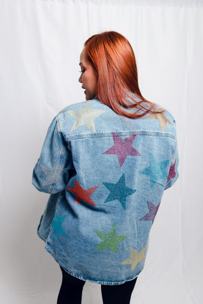 Blusa mezclilla estrellas